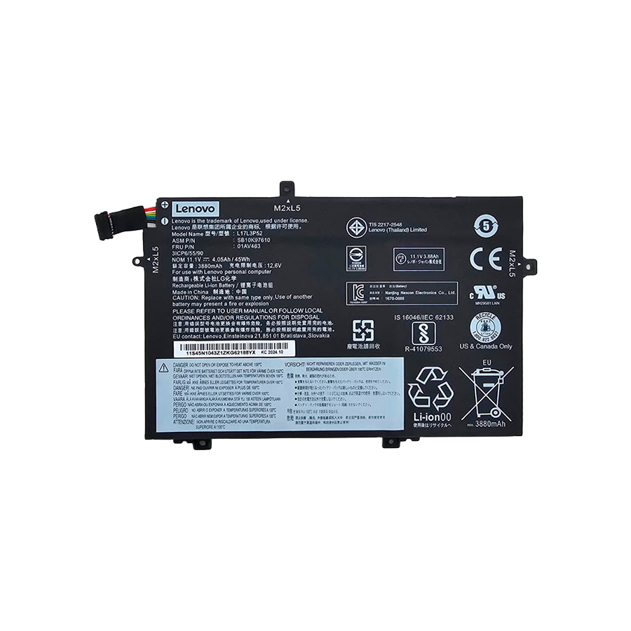 BATERIA - LENOVO ThinkPad L480 L580 L490 L14 Series 45WH - 01AV463